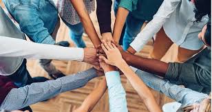 Community hands together